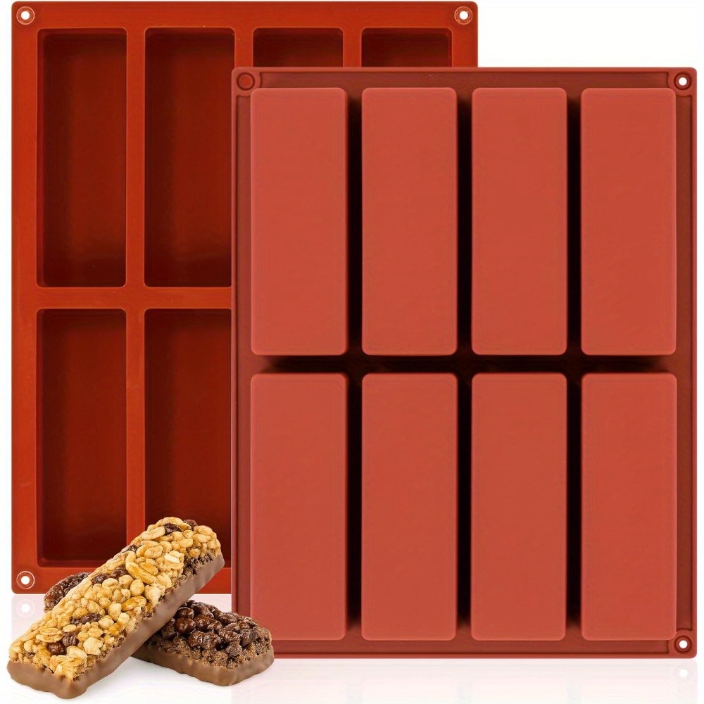 Protein Bar - 1pc 8-Cavity Silicone Granola Bar Mold