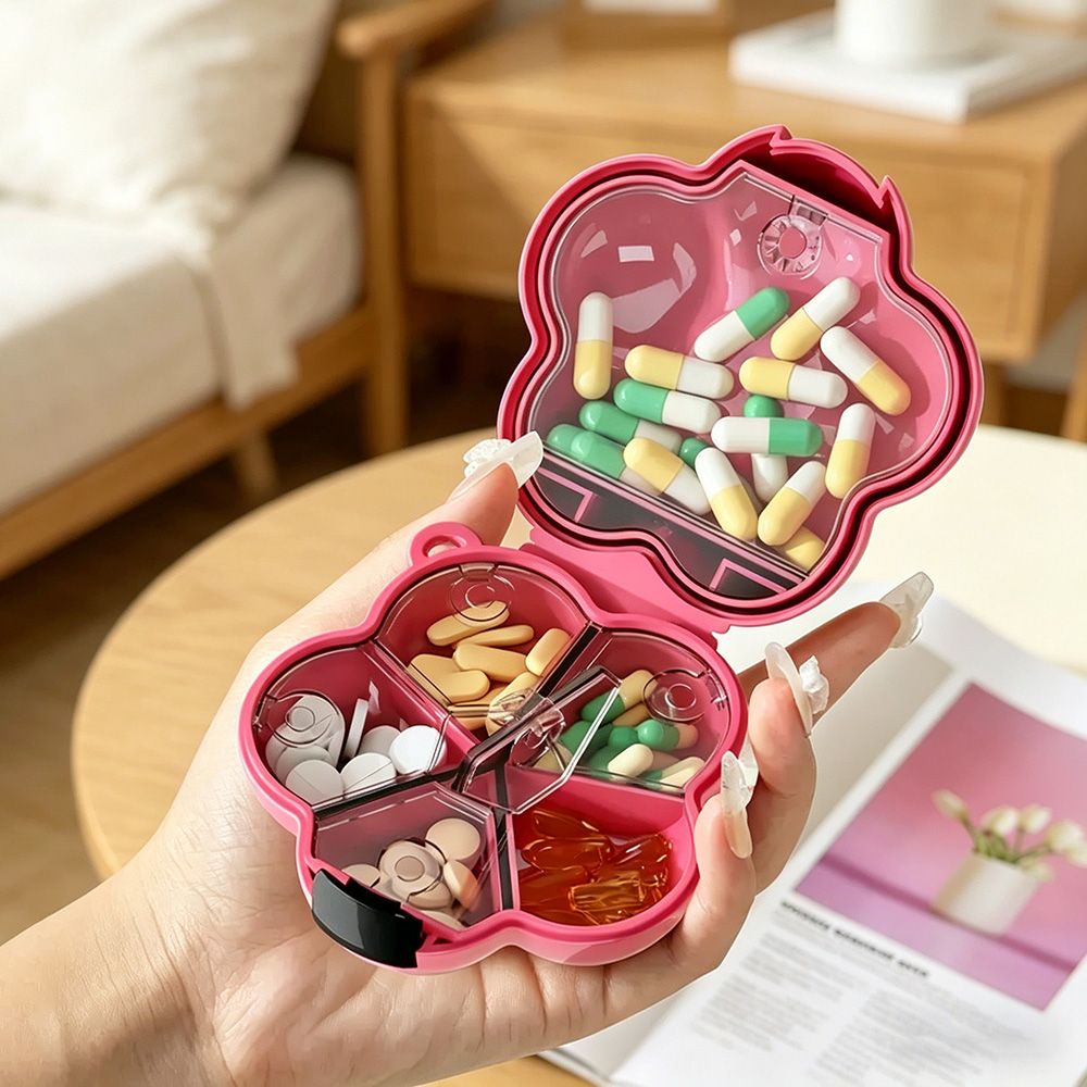 Seaweed Snack - Dopamine Floral Mini Pill Box Portable