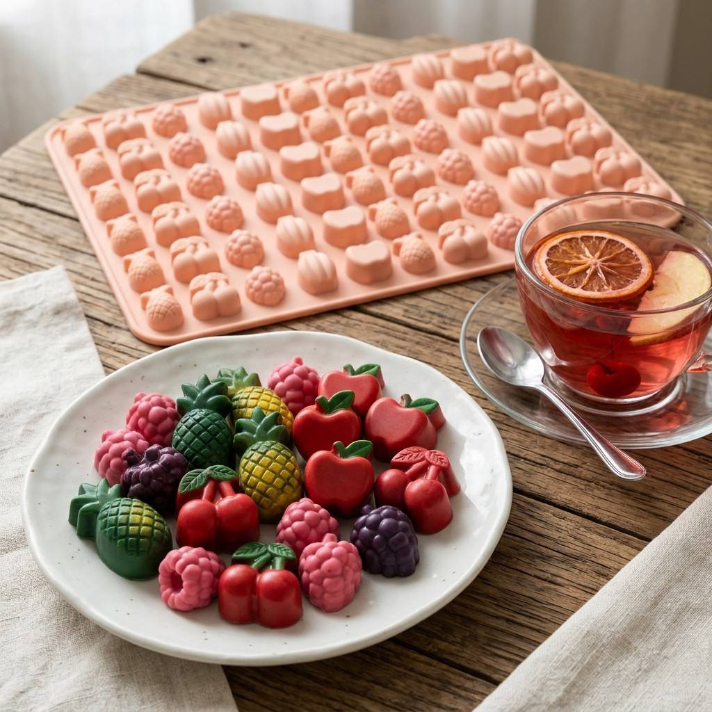 Gummy Candy - Gummy Fruit Molds, BPA Free Food