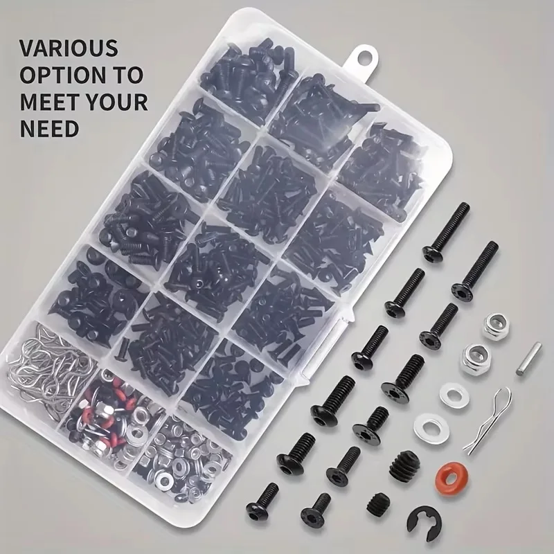 Nuts Mix - 520pcs Universal RC Screw Kit Assortment