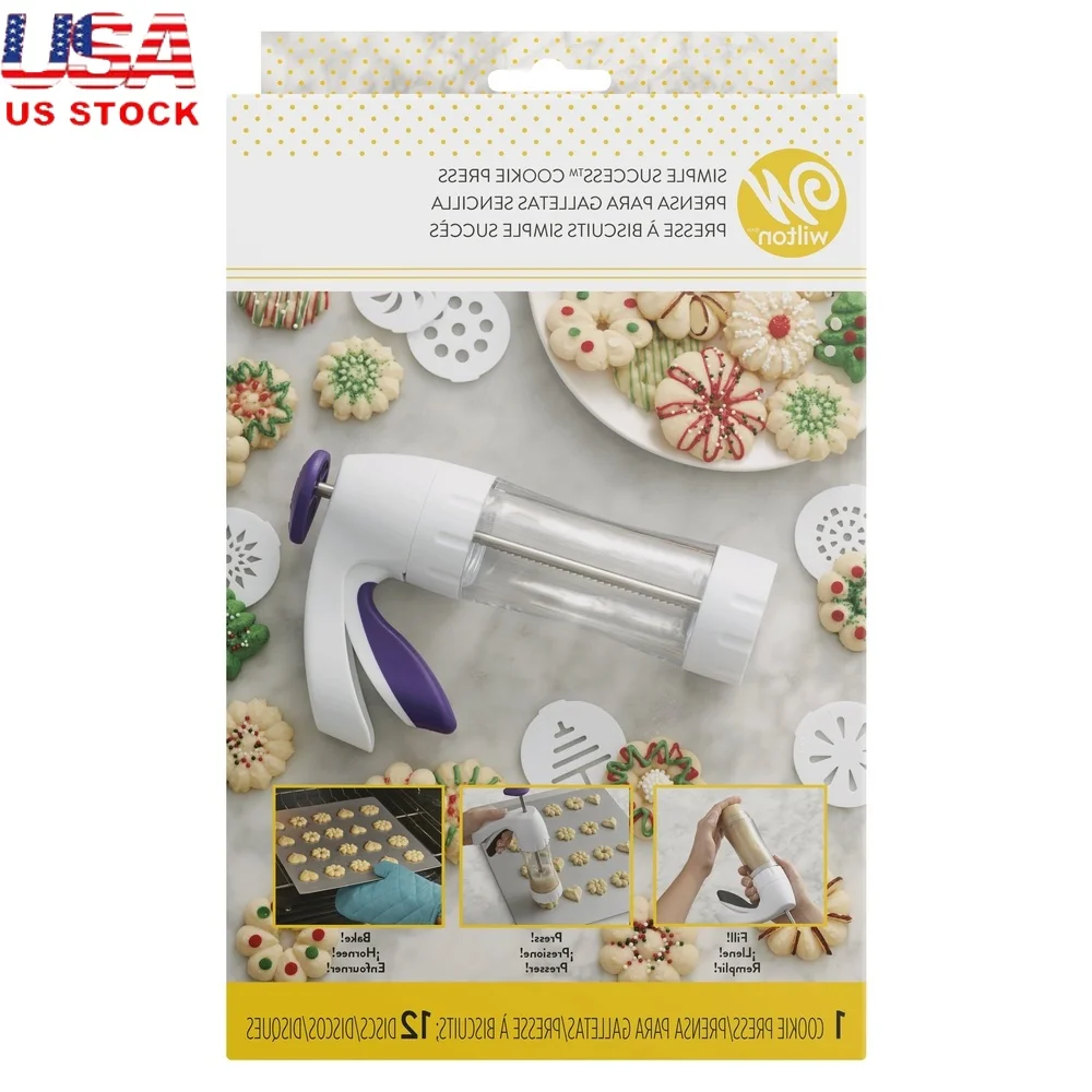 Cookies Pack - Ergonomic Cookie Press 13-Piece Set Spritz