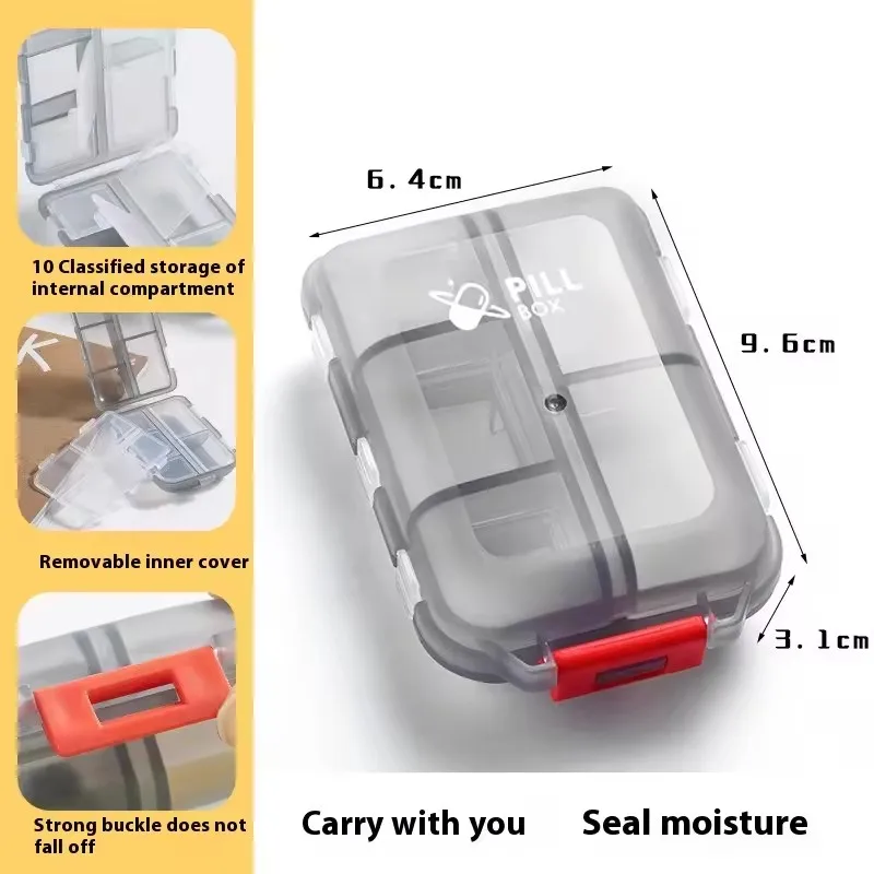 10 Compartments Travel Pill Or - Seaweed Snack ulasan dan harga
