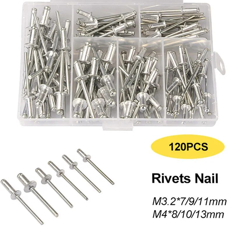 120Pcs Rivets / Heavy Duty Riv - Nuts Mix ulasan dan harga