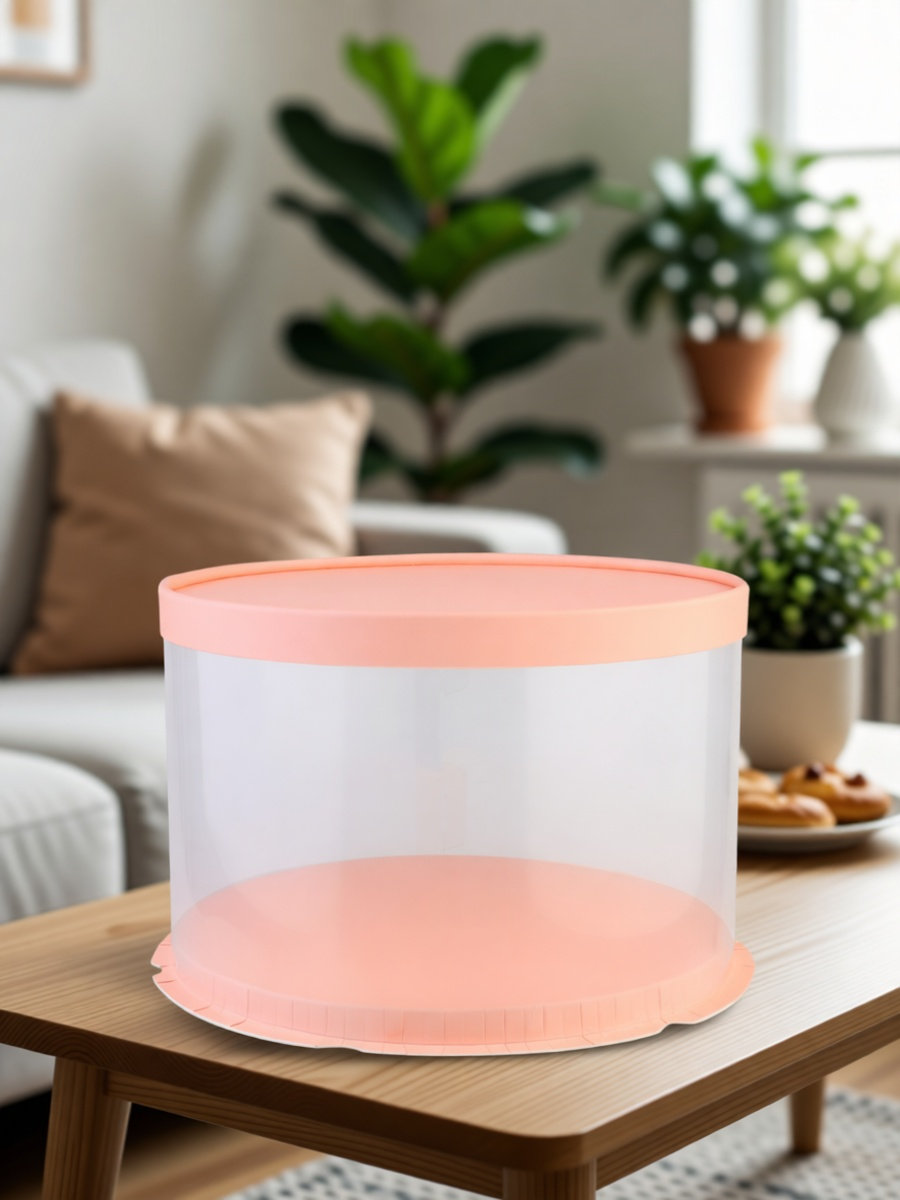 1Pcs Cake Box Paper Lid Plasti - Cookies Pack ulasan dan harga