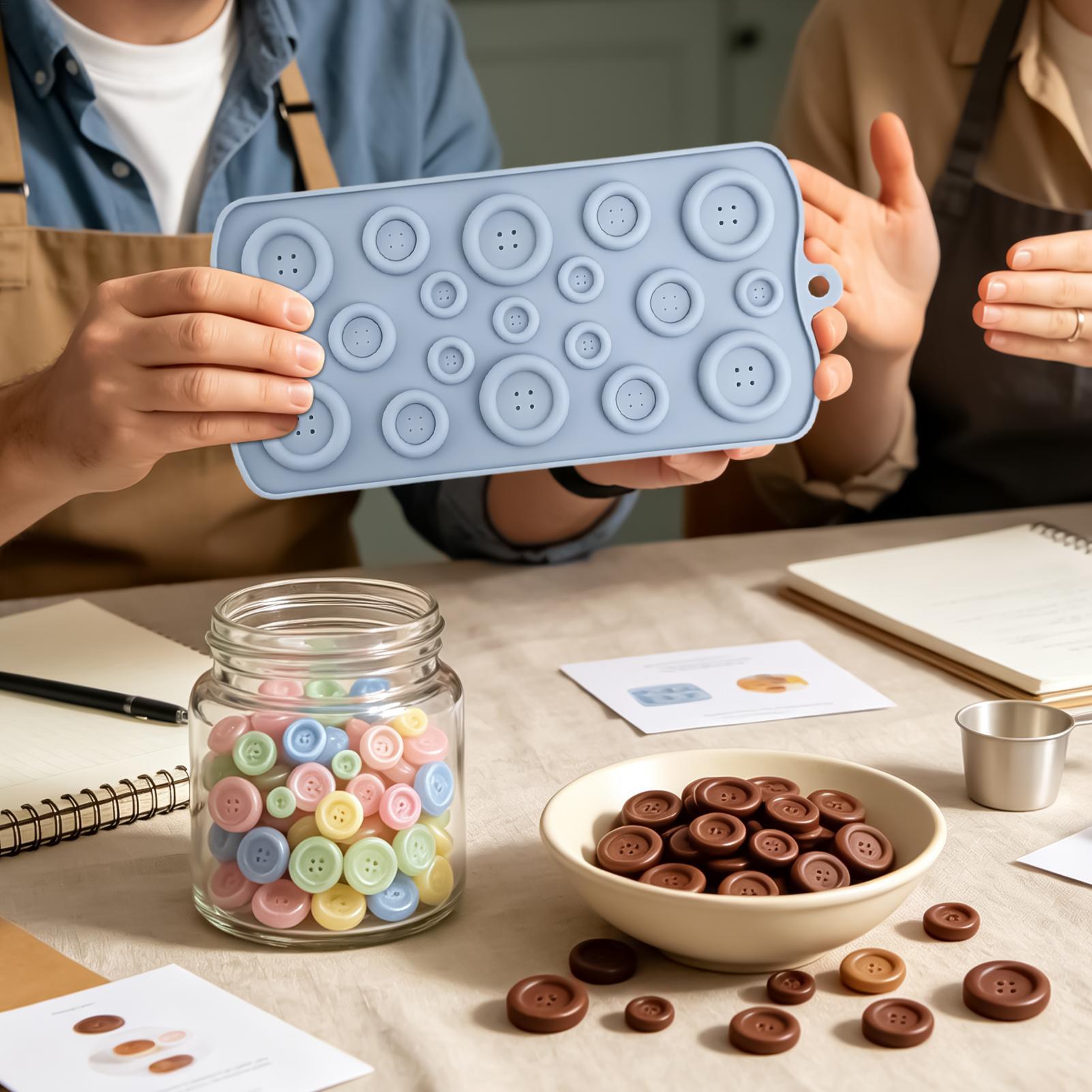 19 Cavity Button Chocolate Mol - Gummy Candy ulasan dan harga