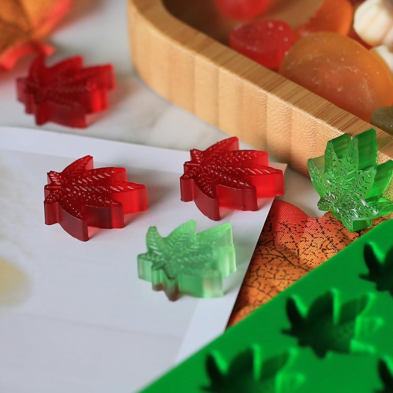 Marijuana Cannabis Hemp Leaf S - Gummy Candy ulasan dan harga