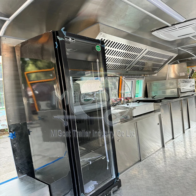 Commercial Mobile Food Van wit - Food Snacks Catering ulasan dan harga