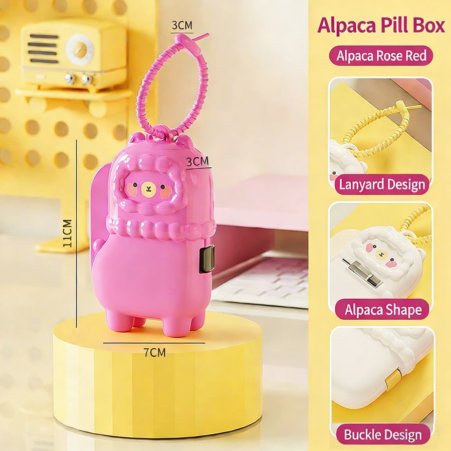 Mini Alpaca Medicine Box Porta - Seaweed Snack ulasan dan harga