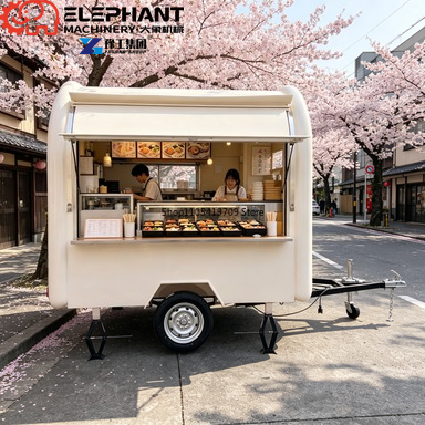 Street Vending Round Food Trai - Food Snacks Catering ulasan dan harga