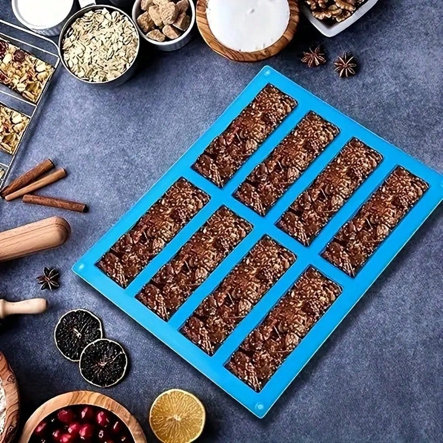 1pc Silicone Granola Bar Mold, - Protein Bar ulasan dan harga