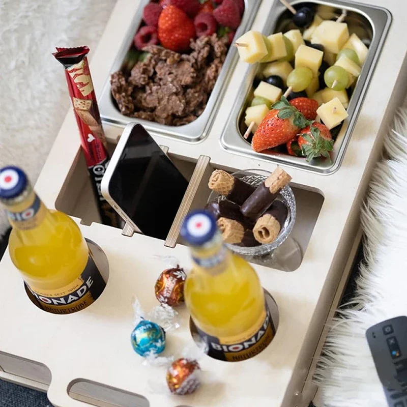 Rectangle Bamboo Tray Desktop  - Food Snacks Drinks ulasan dan harga