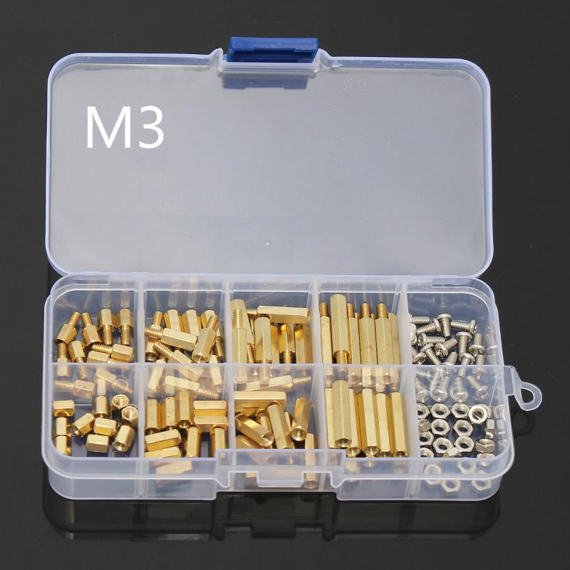 120pcs M3 Male Female Brass He - Nuts Mix ulasan dan harga