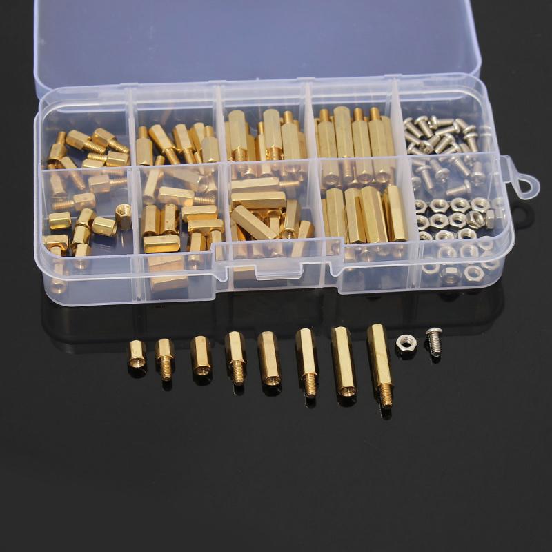 120pcs M3 Male Female Brass He - Nuts Mix ulasan dan harga