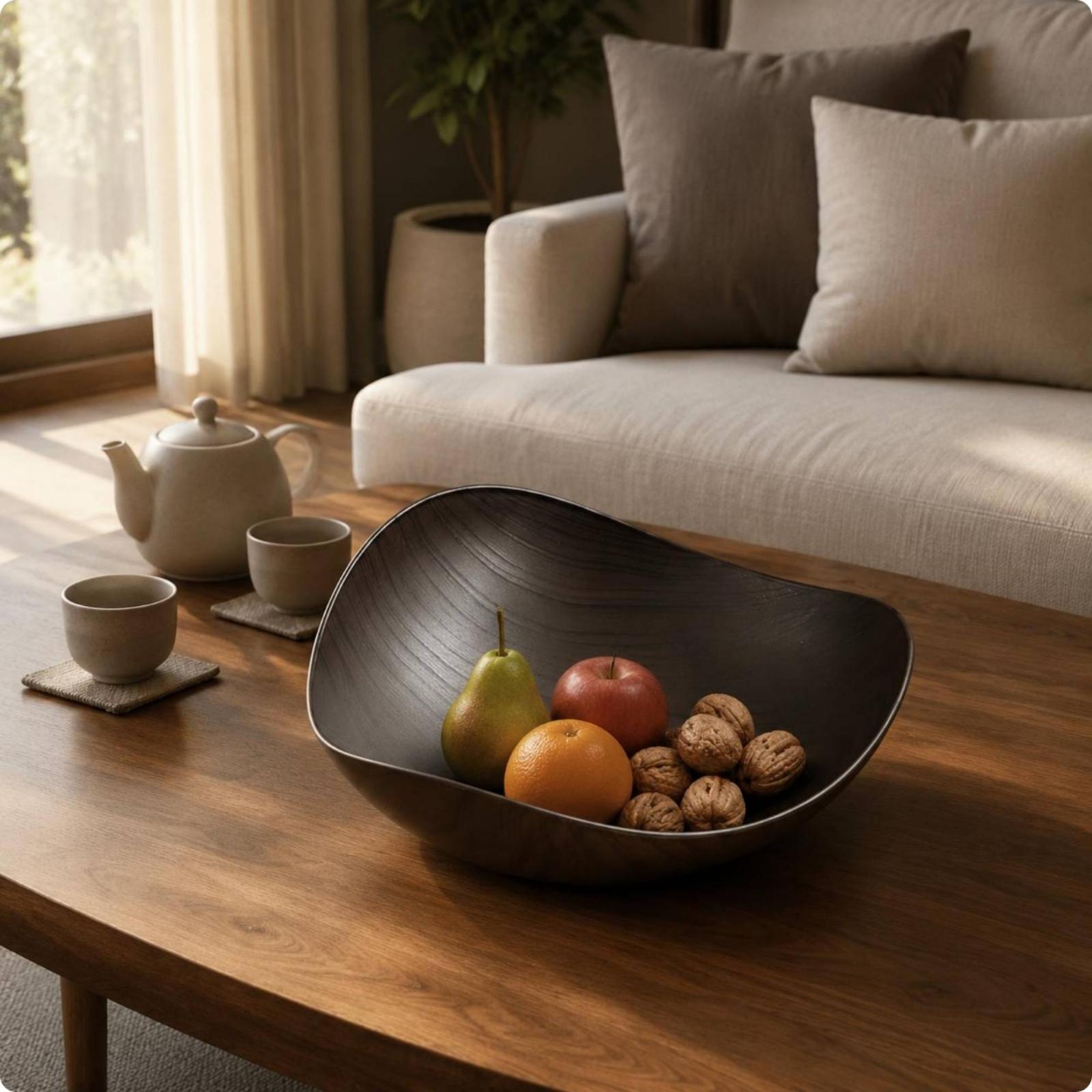Wood Grain Plastic Fruit Platt - Dried Fruit ulasan dan harga