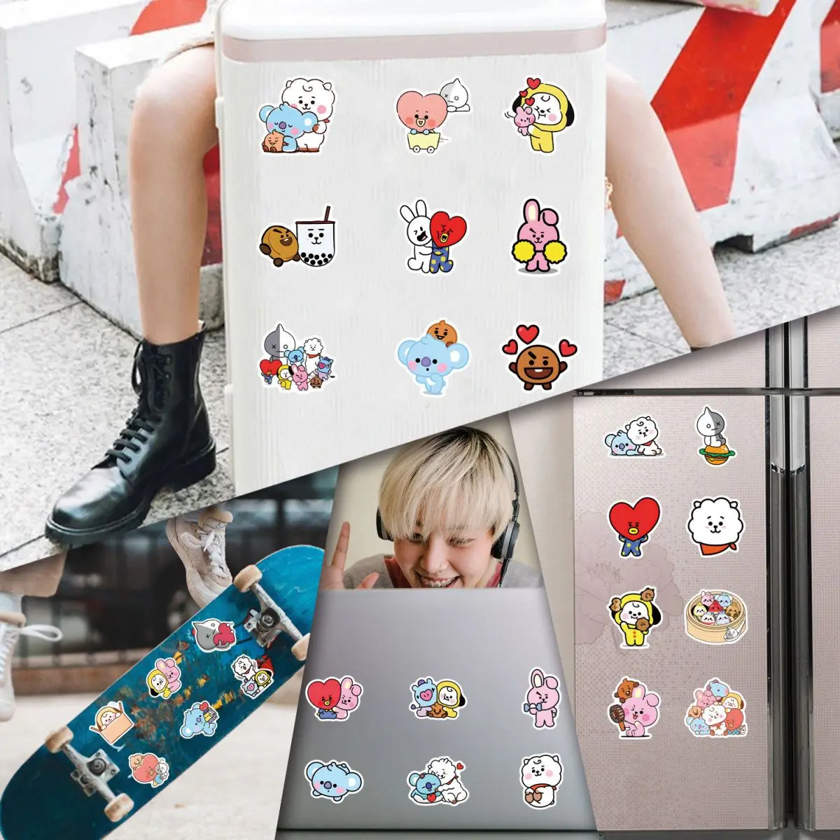 100/200PCS BT21 Chimmy Cooky k - Cookies Pack ulasan dan harga