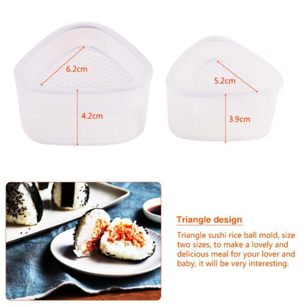 2Pcs Triangle Rice Ball Mold S - Seaweed Snack ulasan dan harga