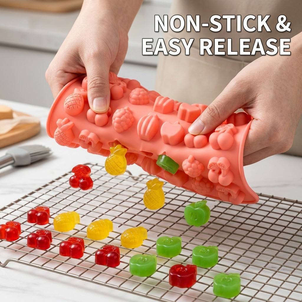 Gummy Fruit Molds, BPA Free Fo - Gummy Candy ulasan dan harga