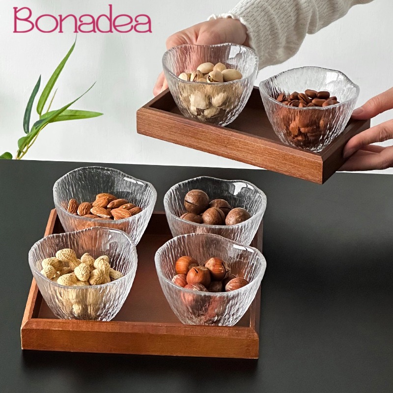 Clear Glass Cups Divided Nut T - Dried Fruit ulasan dan harga