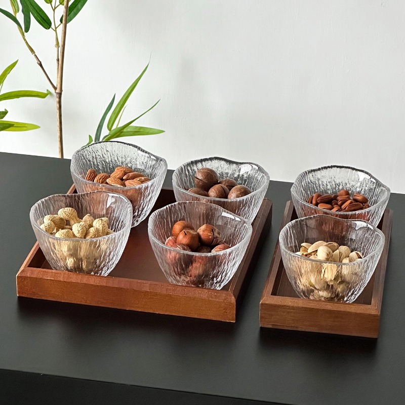 Clear Glass Cups Divided Nut T - Dried Fruit ulasan dan harga
