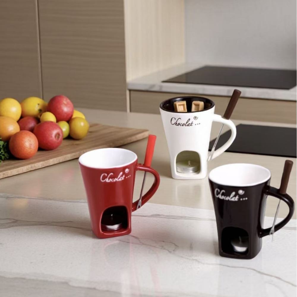 Ceramic Chocolate Fondue Mug C - Chocolate Snack ulasan dan harga