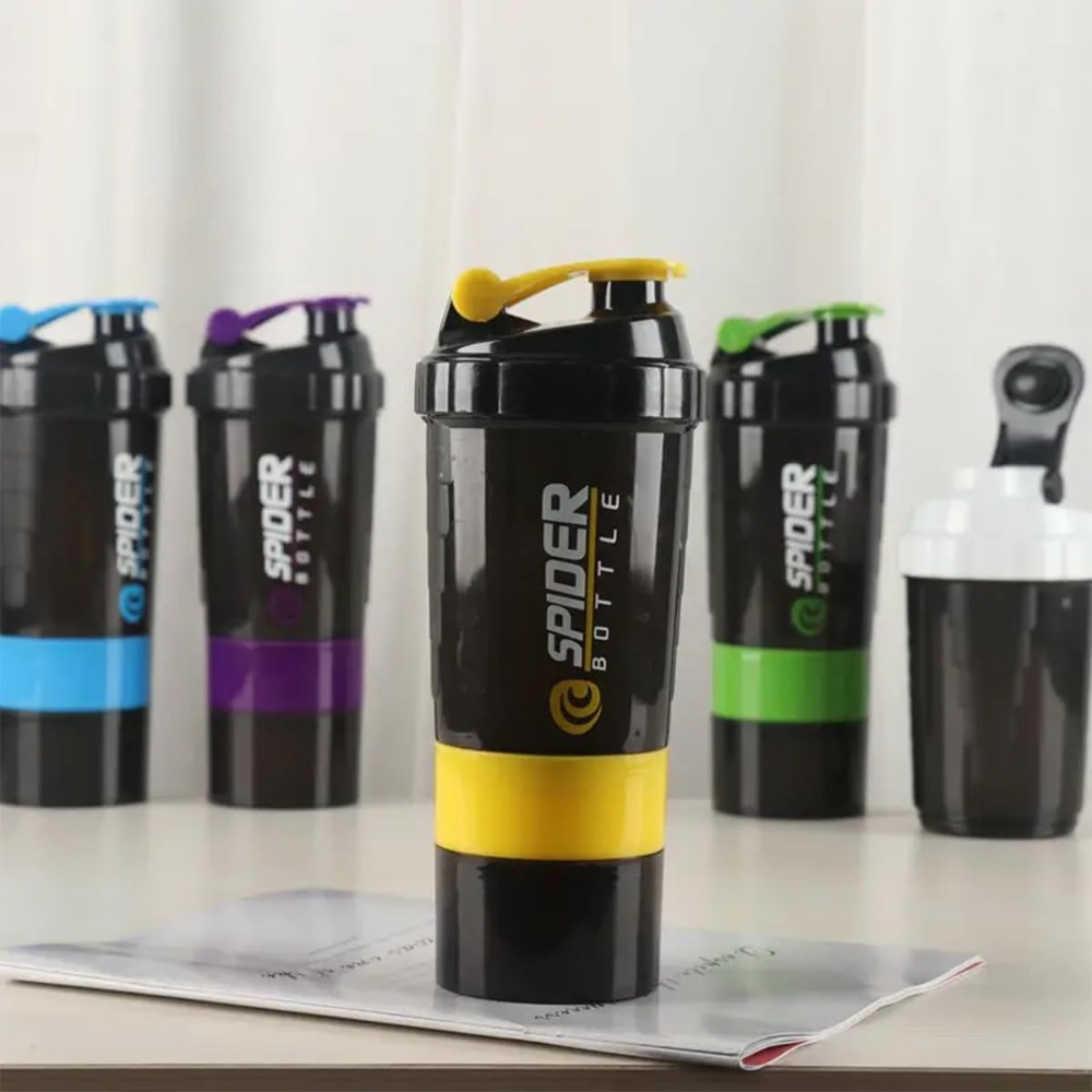 3 Layers Shaker Protein Bottle - Protein Bar ulasan dan harga