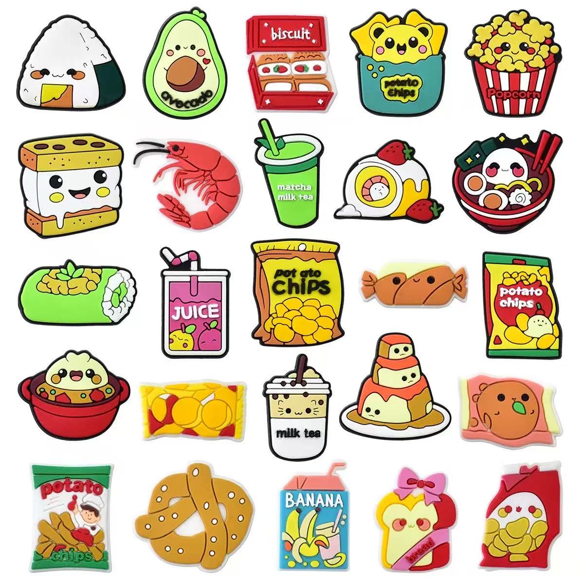 25-100pcs Mixed Food Series Sh - Food Snacks Drinks ulasan dan harga