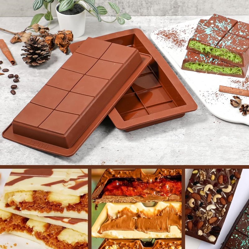 Chocolate Bar Molds Silicone B - Chocolate Snack ulasan dan harga