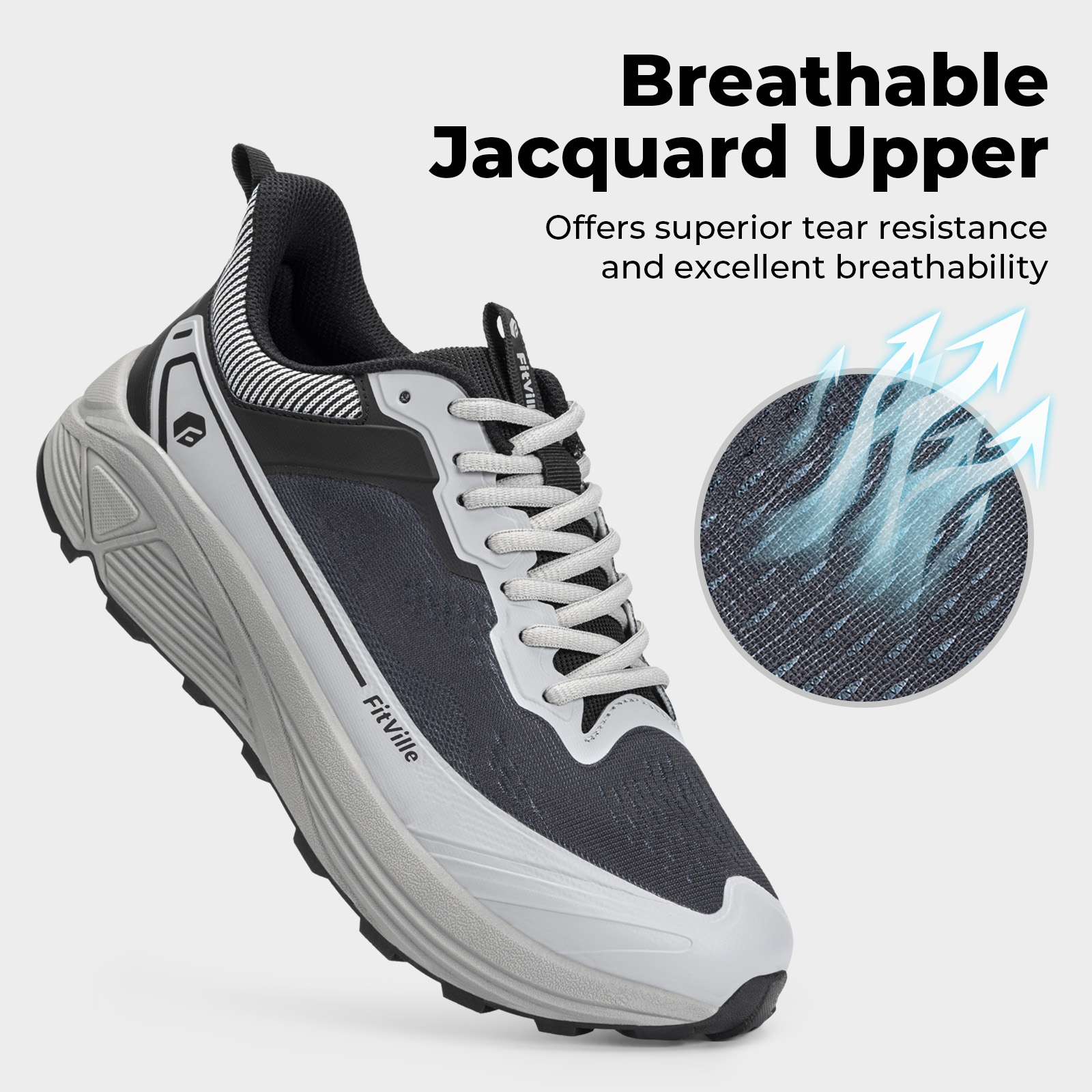 FitVille Wide Sports Shoes Wea - Trail Mix ulasan dan harga