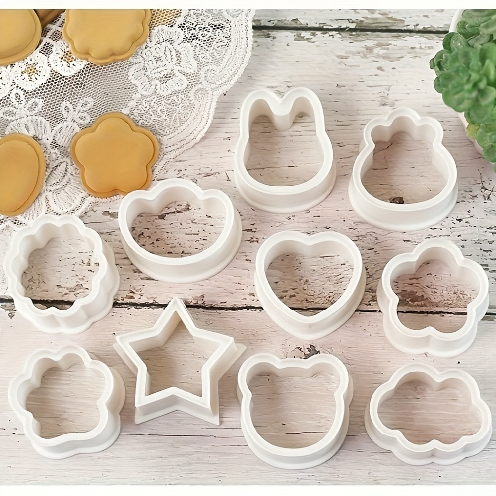 10Pcs Cookie Biscuit  Cutters  - Cookies Pack ulasan dan harga