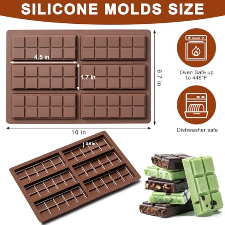 Chocolate Bar Mold Non-Stick C - Chocolate Snack ulasan dan harga