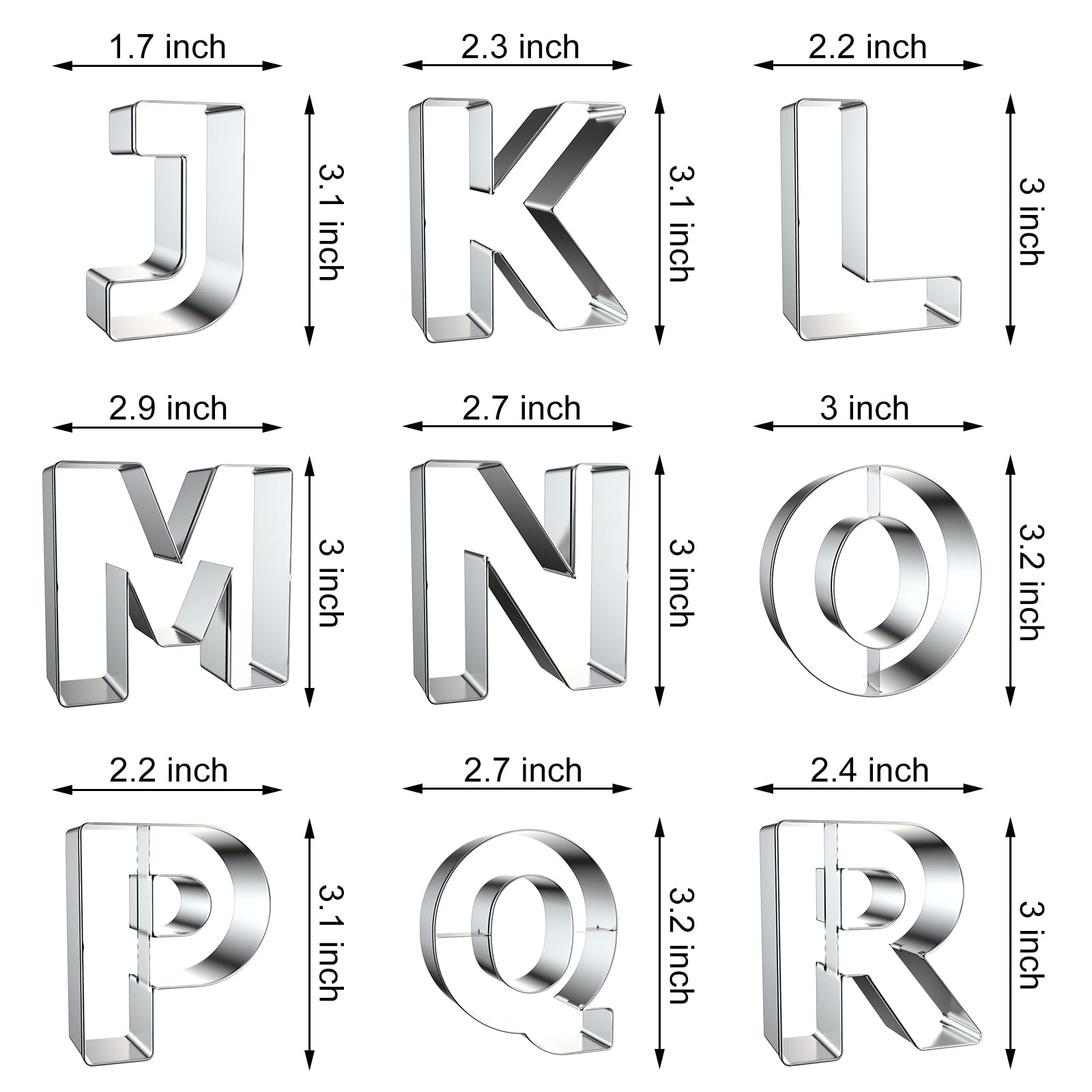 Letter Cookie Cutters Shapes - - Cookies Pack ulasan dan harga