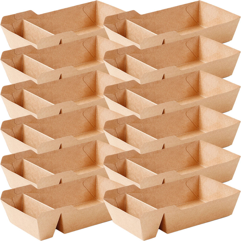 50Pcs Paper Food Box Eco Frien - Chocolate Snack ulasan dan harga