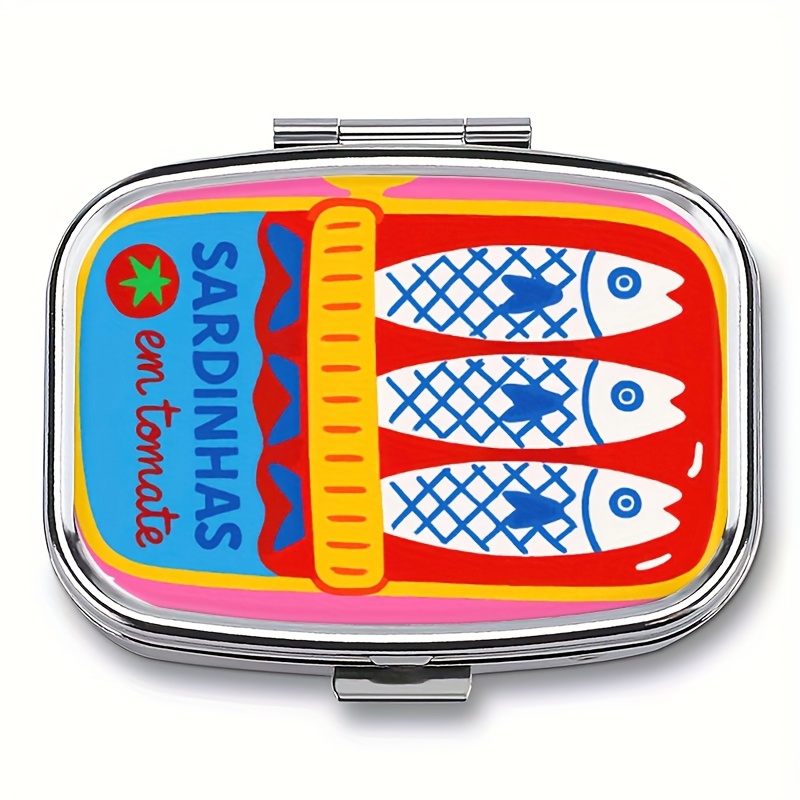 Portable 2-Grid Metal Pill Box - Seaweed Snack ulasan dan harga