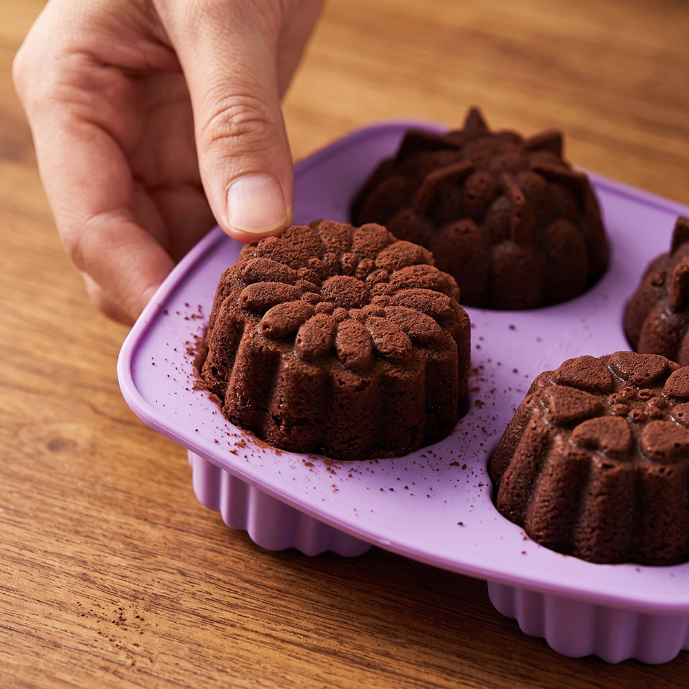 BPA Free 4-Hole Flower Shaped  - Healthy Snacks Food ulasan dan harga