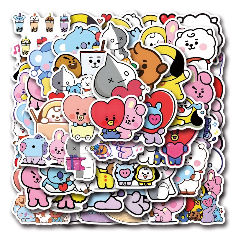 55/110PCS BT21 Chimmy Cooky ko - Cookies Pack ulasan dan harga
