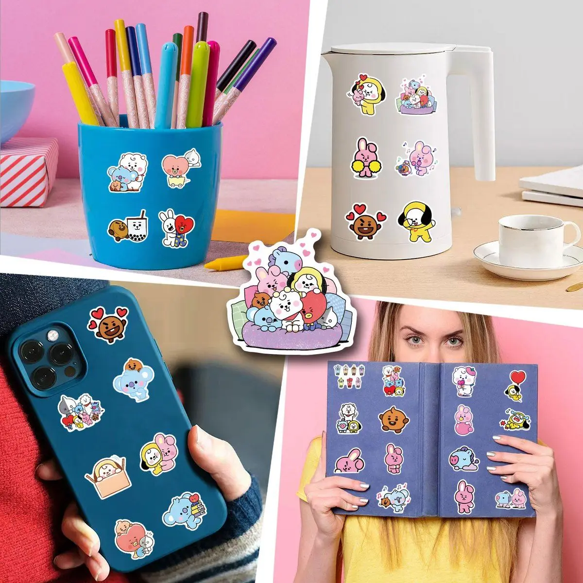 55/110PCS BT21 Chimmy Cooky ko - Cookies Pack ulasan dan harga